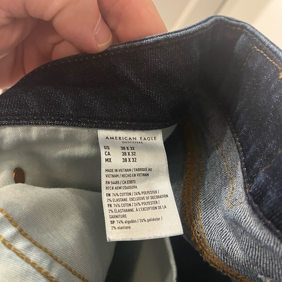 American Eagle Outfitters Blue Athletic Fit Jeans Classic Style - Picture 6 of 6
